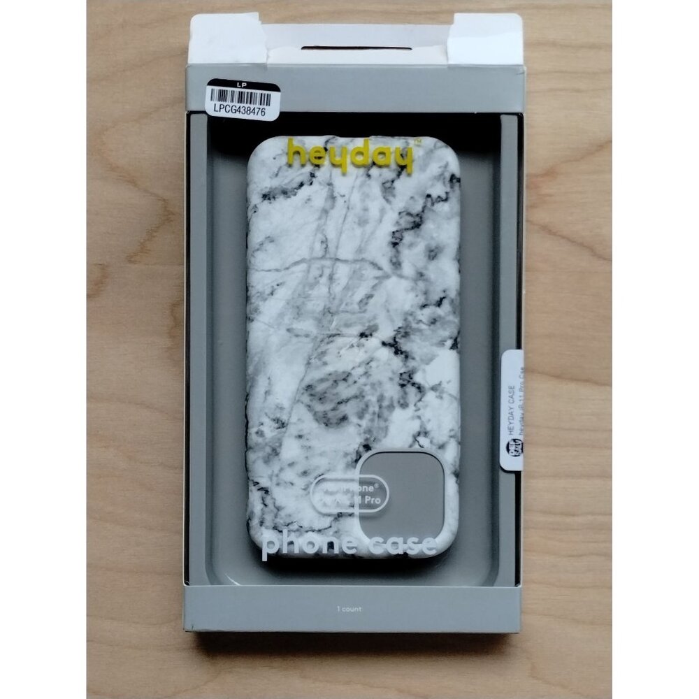Heyday Phone Case for iPhone 11 Pro/X/XS Case - White Gray Marble